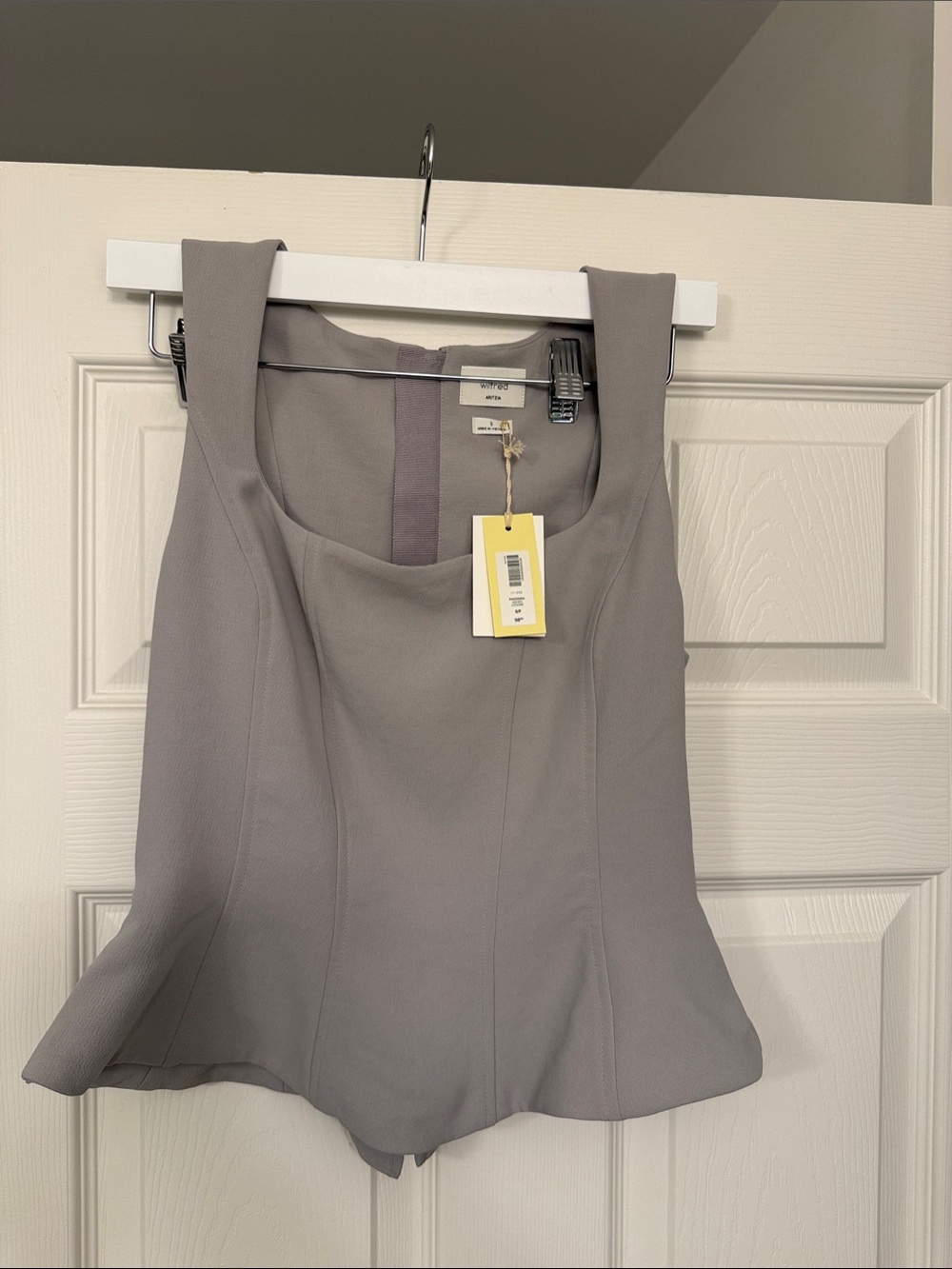 Aritzia Wilfred Light Gray Sleeveless Dress